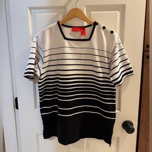 Liz Claiborne Short Sleeve Top, Size Large